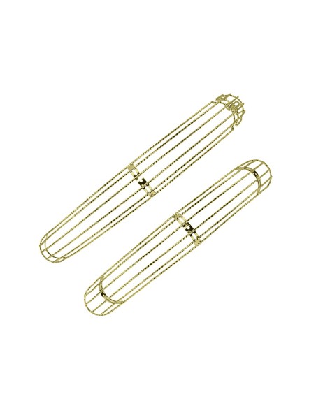 20 Flared Twisted Adjustable Fender W/O Braces Set Gold.